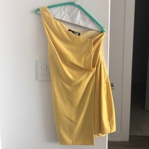 Yellow cocktail dress